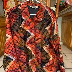Chico’s Design Shirt/Light Jacket